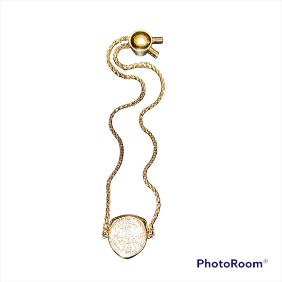 Michael Kors Yellow Gold Tone Crystal Pave Set Bracelet - Picture 3 of 5